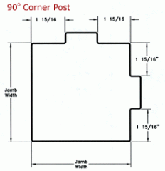 Equal Rabbet Corner Post